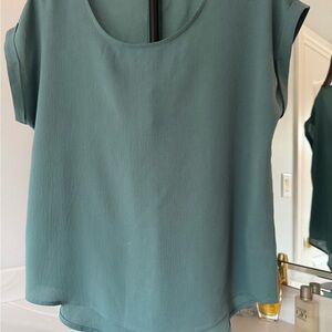 Pink Rose Elegant Teal Women's Top-Large